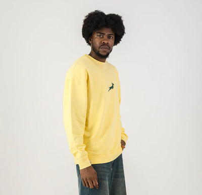 Springboks HS Middle Logo Crew Sweat - Sunshine