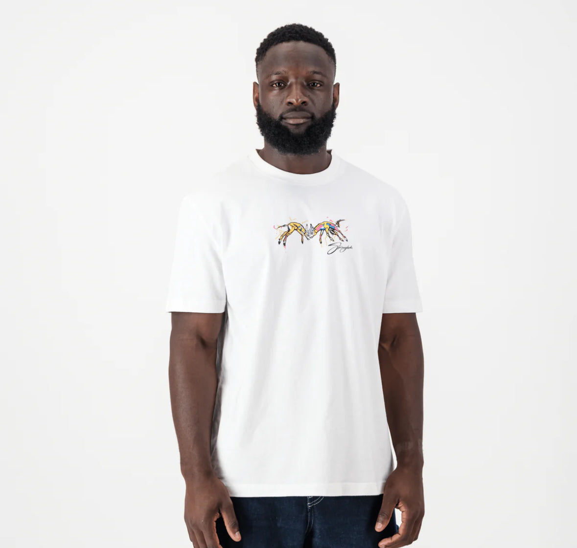 Springboks Graffiti Regular Crew Tee-White