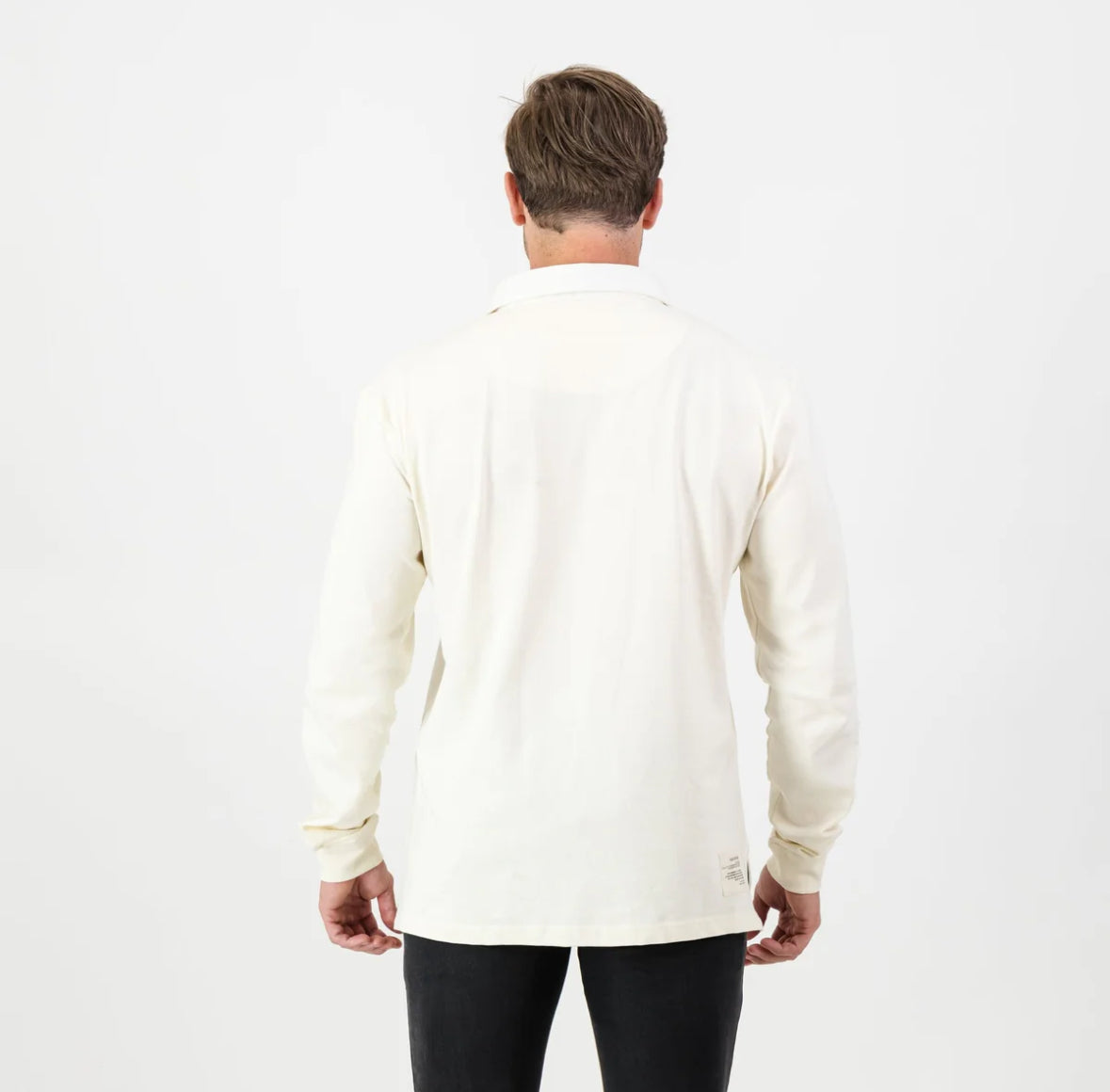 SA Supporters Badge LS Rugby Jersey-Ivory