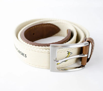 Springboks Golf Belt-Ivory