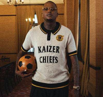 Kaizer Chiefs SS Knitted Jersey-Ivory