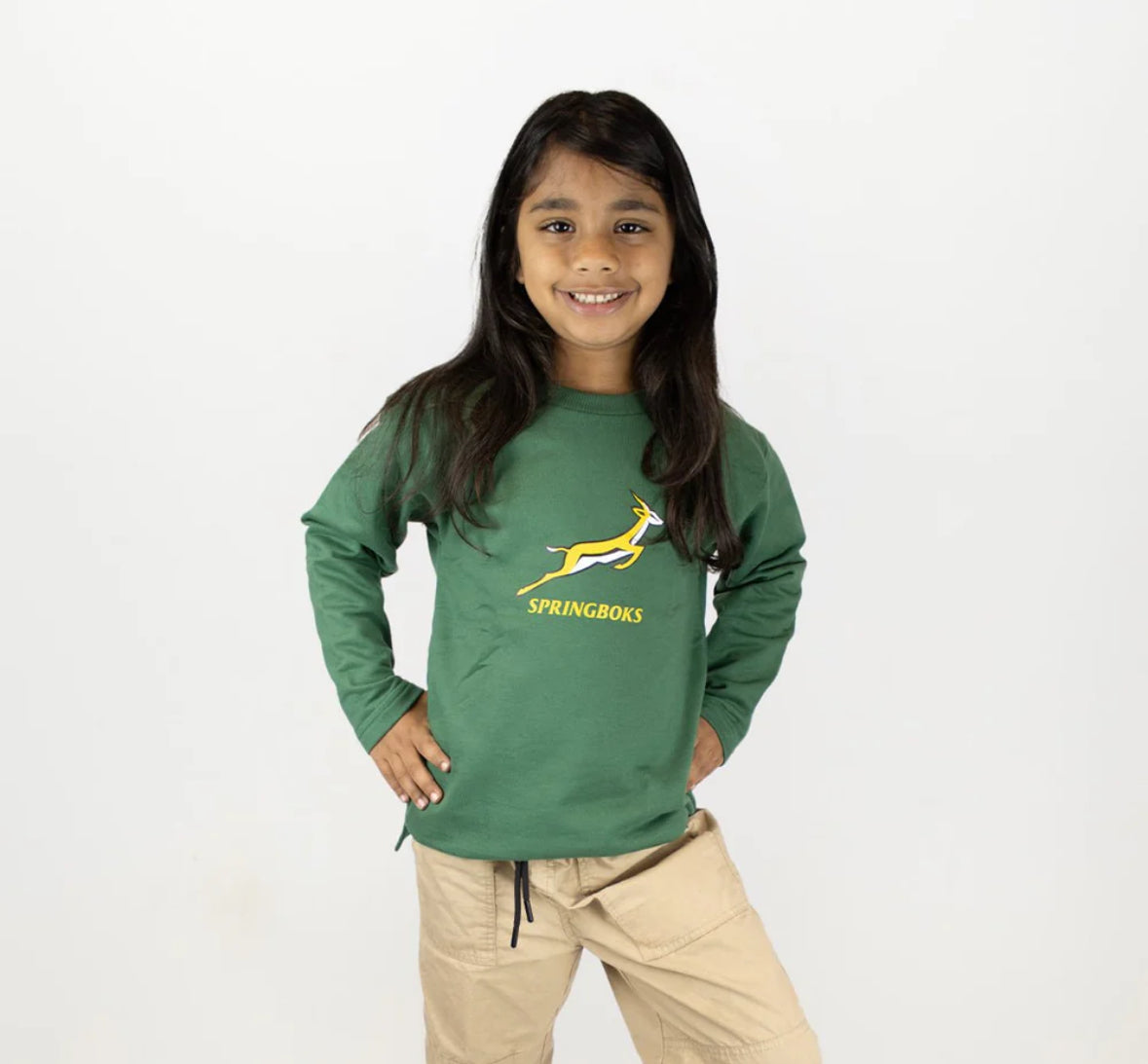 Springboks Kids Bokkies Fleece Sweat-OS Green