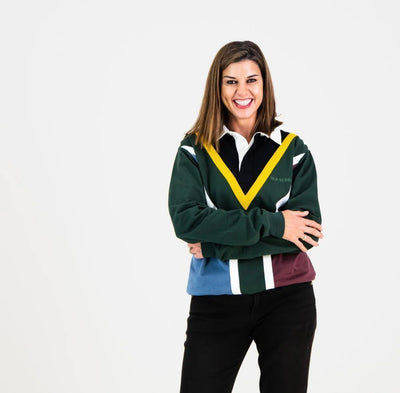 SA Supporters Flag LS Rugby Jersey-OS Green