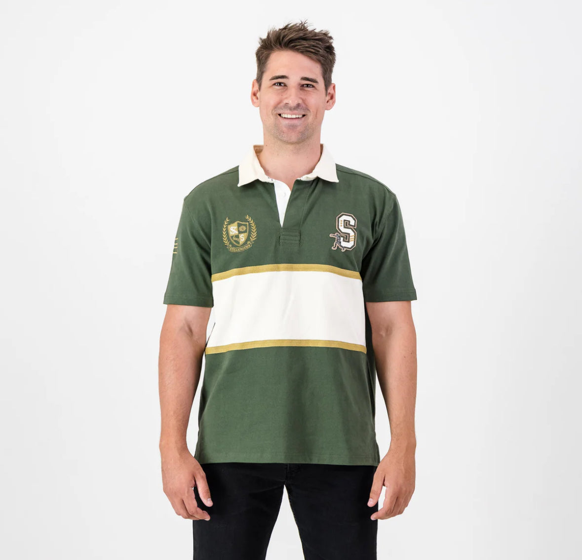 Stillknocks SS Rugby Jersey Enhanced-Military Olive