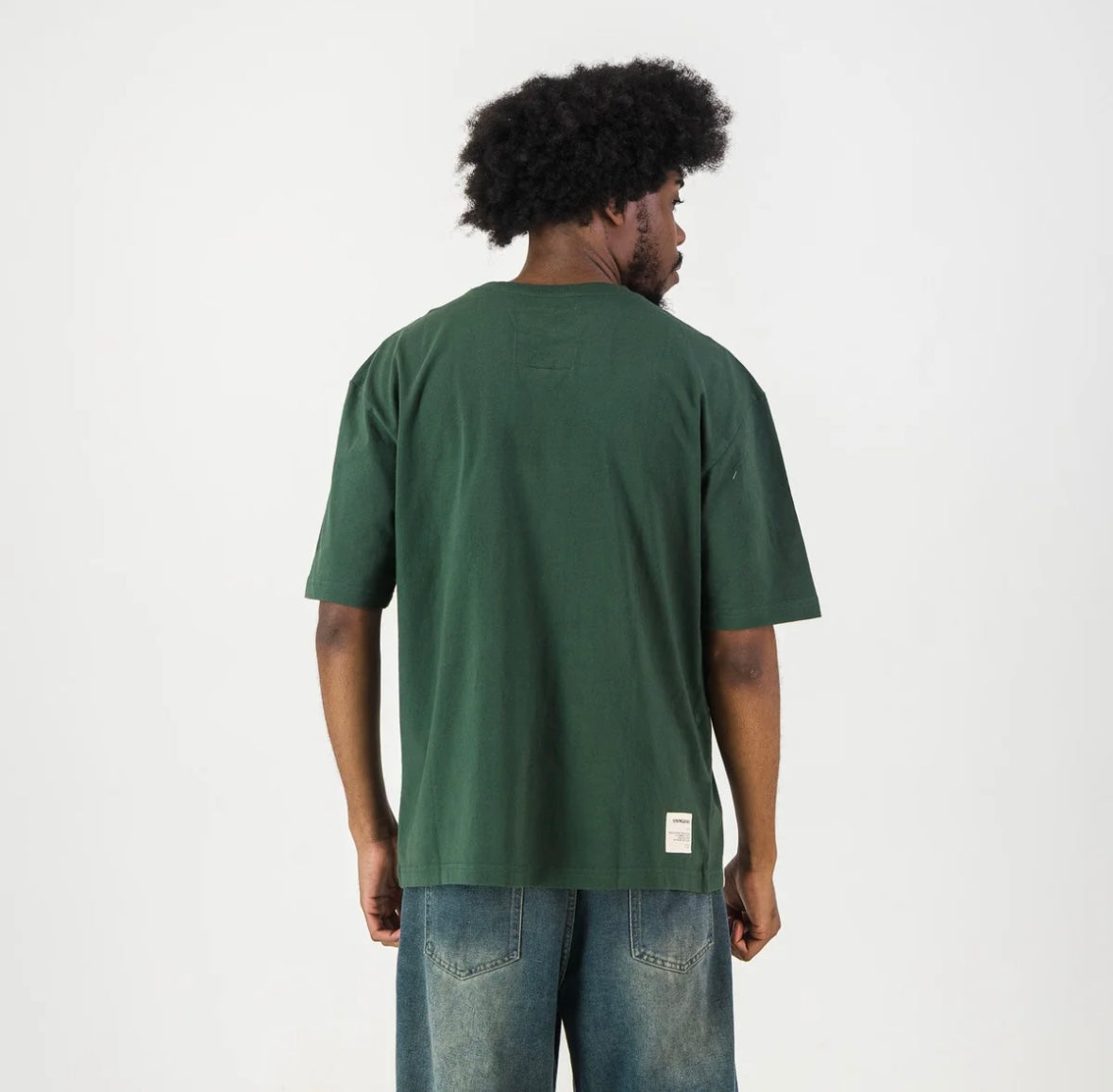 Springboks Pop Badge Boxy Crew Tee - OS Green