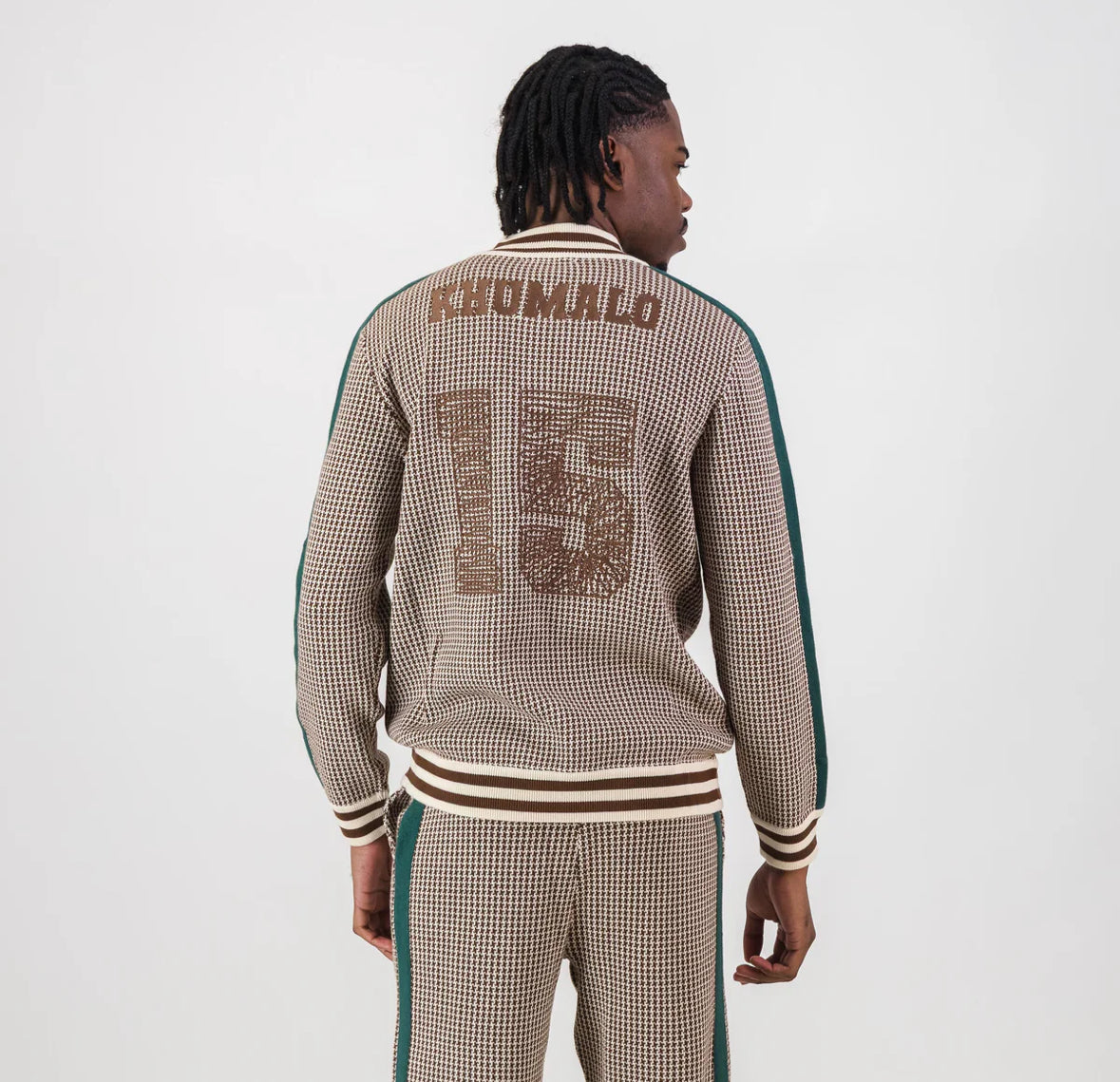 Doctor Khumalo Zip Through Knit Jersey-Ivory