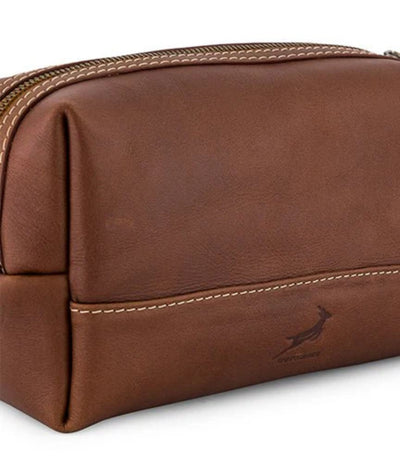 Springboks Toiletry Bag-Dark Brown