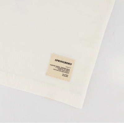 Springboks Shield Badge Regular Crew Tee - White