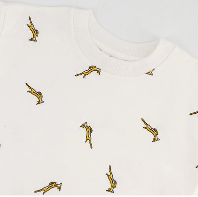 Springboks Kids Bokkies Fleece Sweat-White (UNISEX)