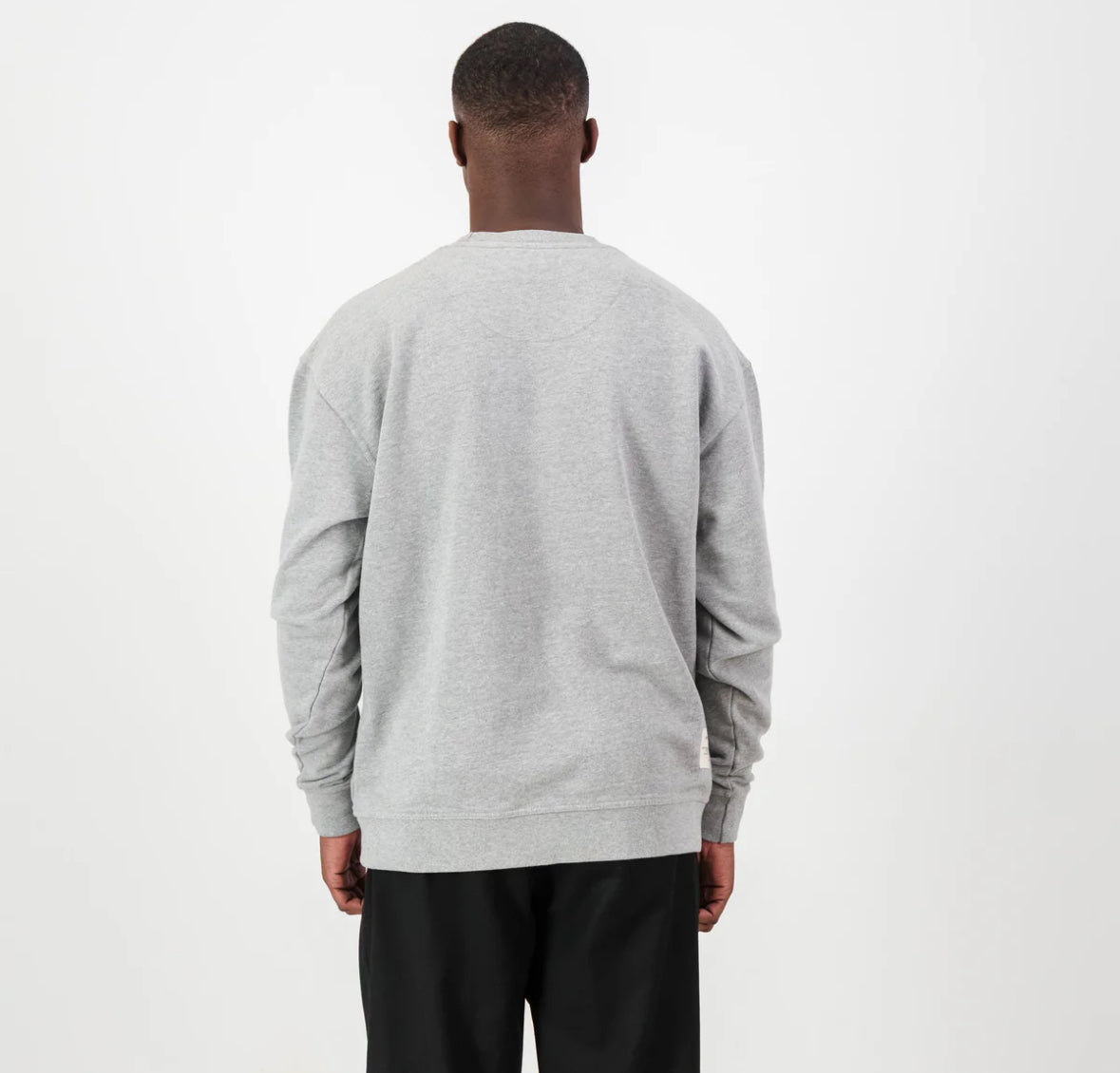 Springboks HS Small logo Crew Sweat - LT Grey Melange