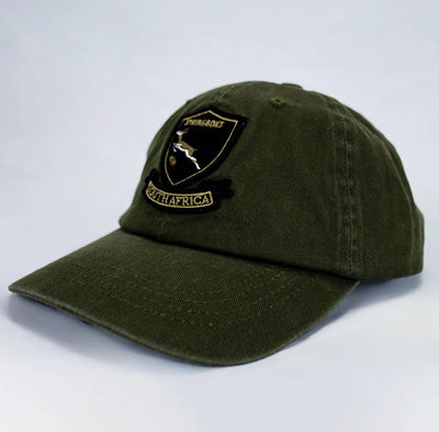 Springboks Shield Dad Cap-Military Olive