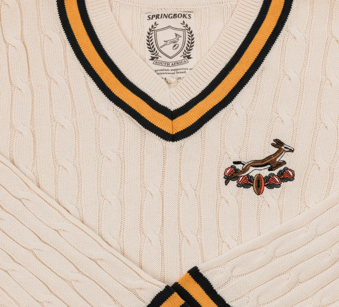 Springboks V-neck Knit - Ivory