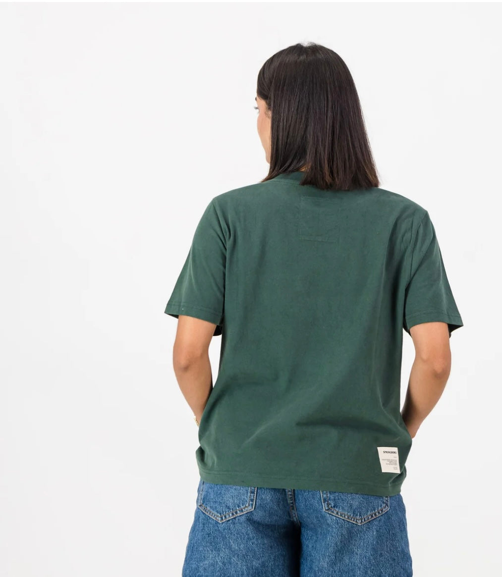 Springboks Stadium Bok Regular Crew Tee-Navy