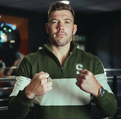 Stillknocks S Hoop Quarter Zip Sweat-Military Olive