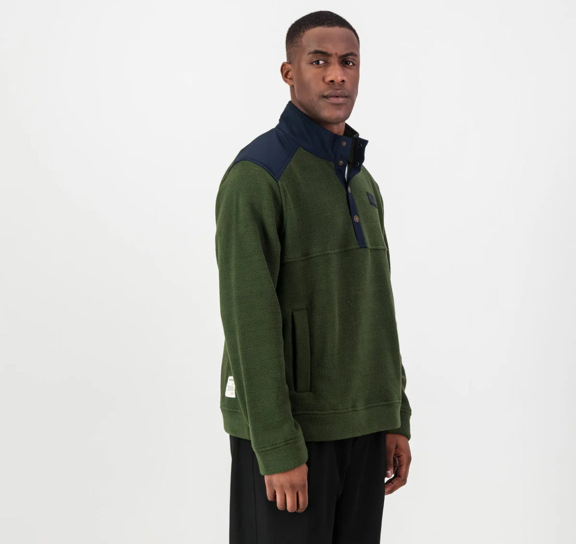 Springboks Fleece Quarter Button Pullover