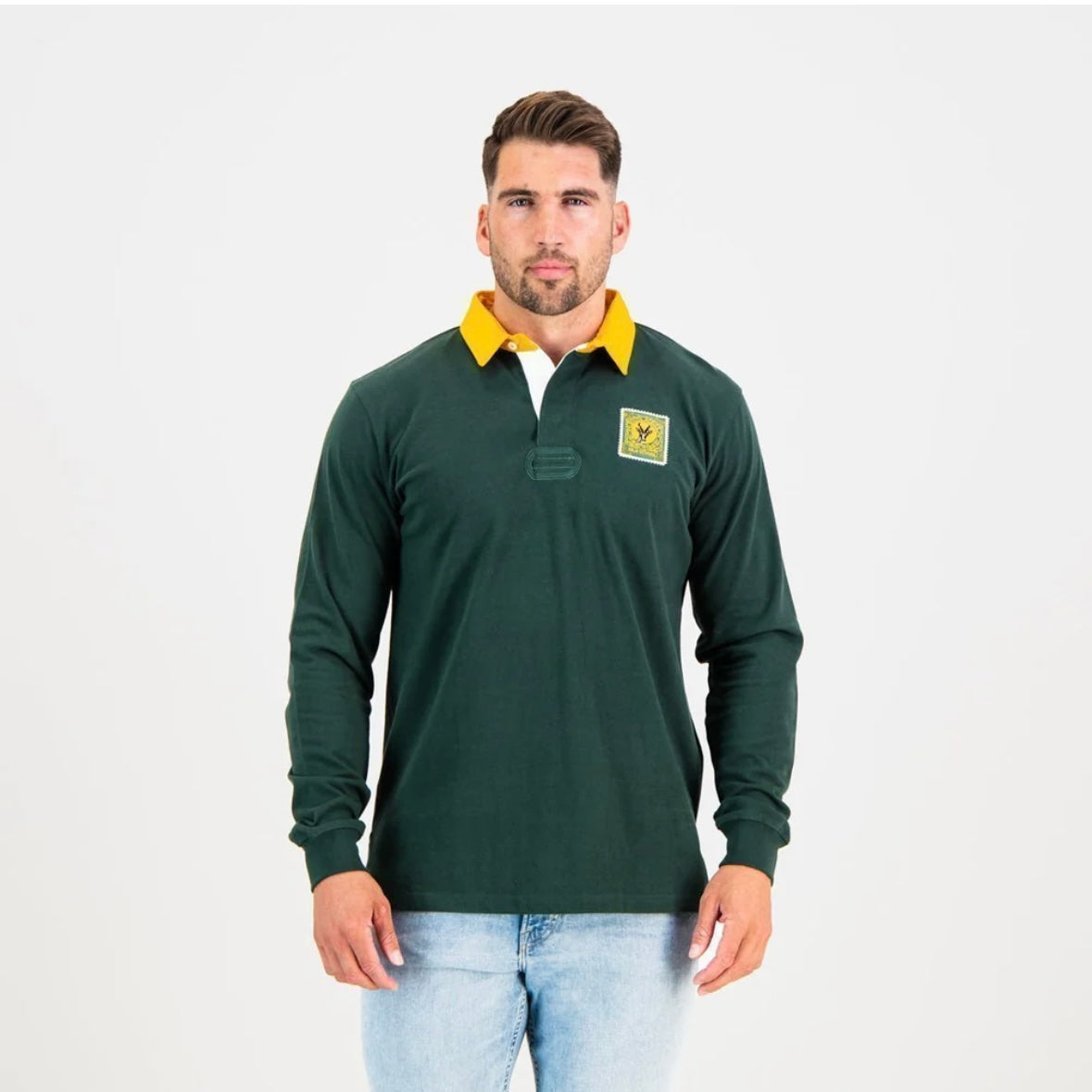SA Supporters Classic LS Rugby Jersey-OS Green