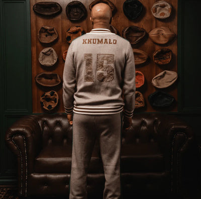 Doctor Khumalo Knitted Track Pants-Ivory