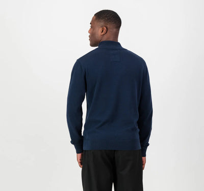 Springboks Quarter Zip Knit-Navy