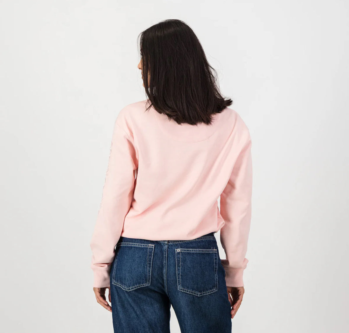 Springboks Metal Rivet Crew Sweat-Rose Quartz