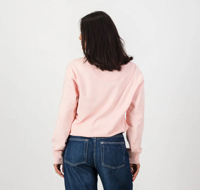 Springboks Metal Rivet Crew Sweat-Rose Quartz