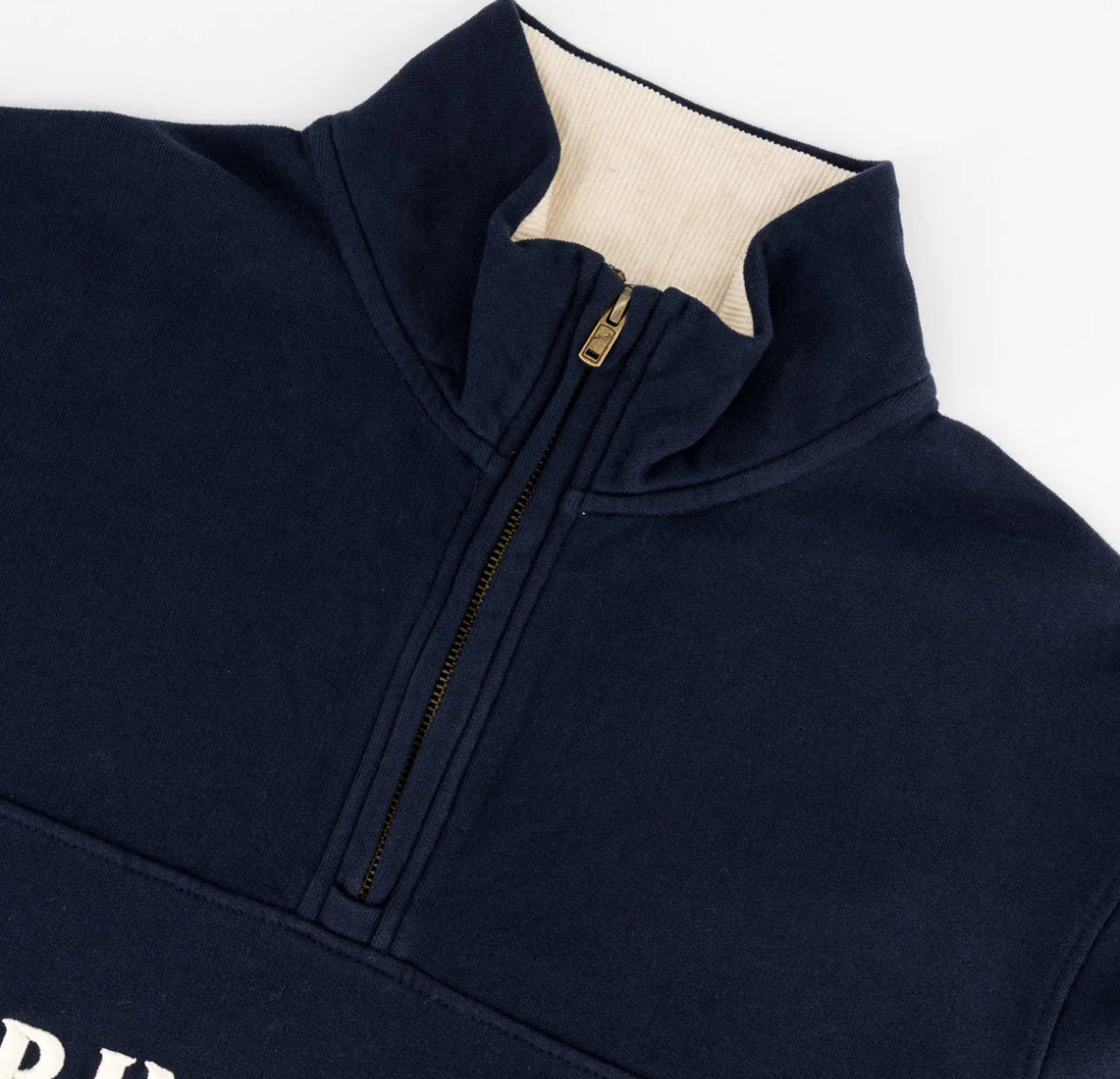 Springboks Word Quarter Zip Sweat-Navy