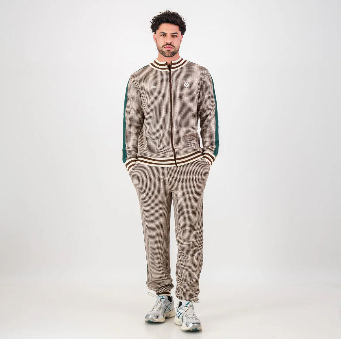 Doctor Khumalo Zip Through Knit Jersey-Ivory