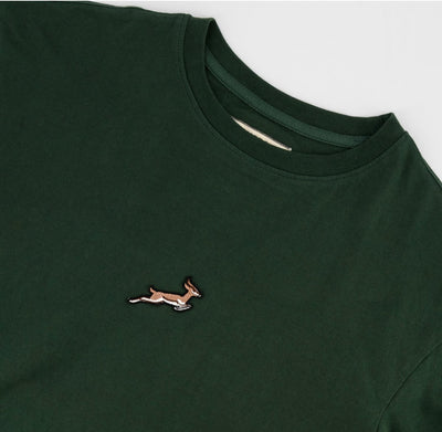 Springboks Pop Badge Boxy Crew Tee - OS Green