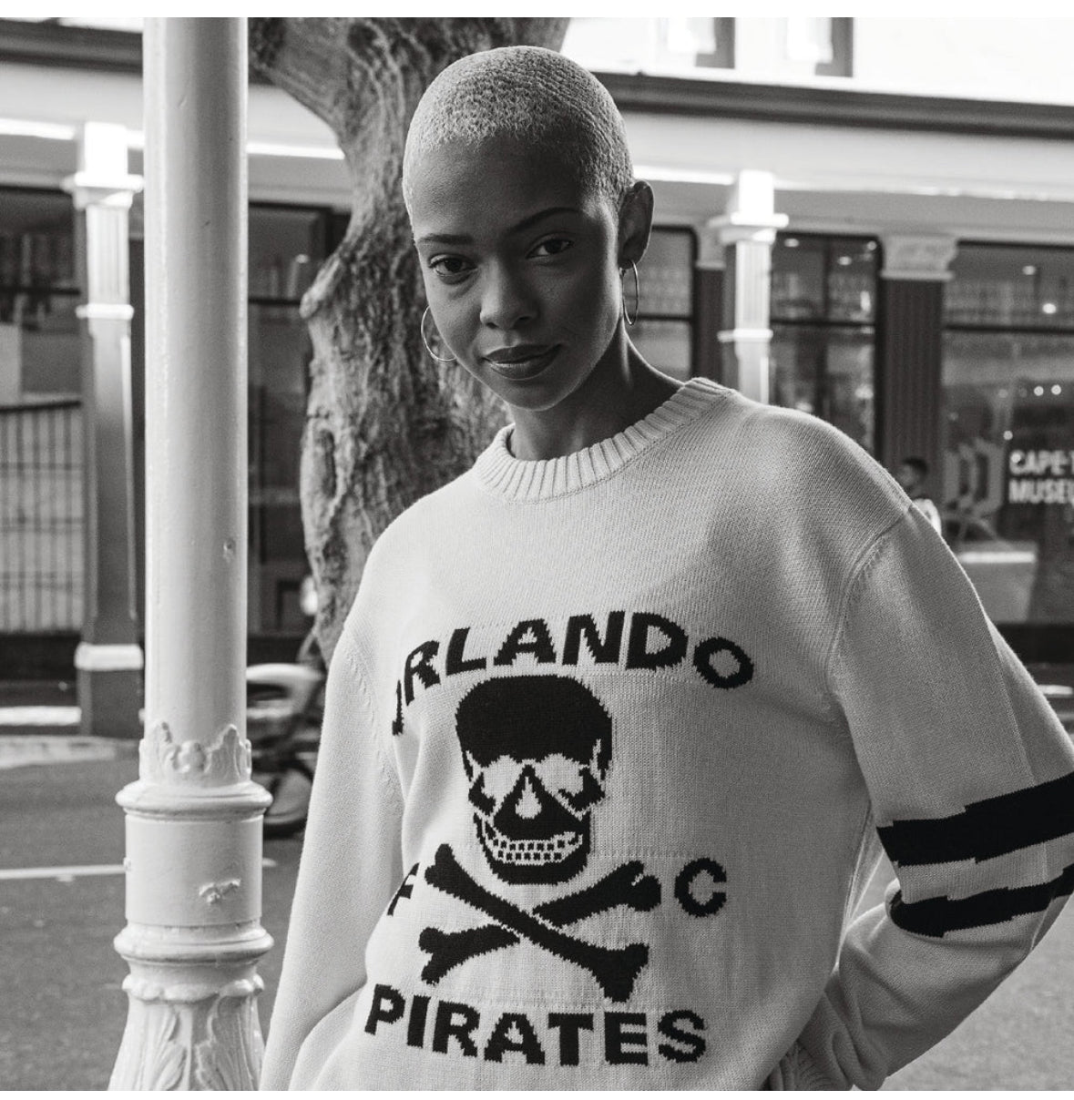Orlando Pirates Xbone Crew Knit LS Jersey-Ivory