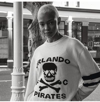 Orlando Pirates Xbone Crew Knit LS Jersey-Ivory