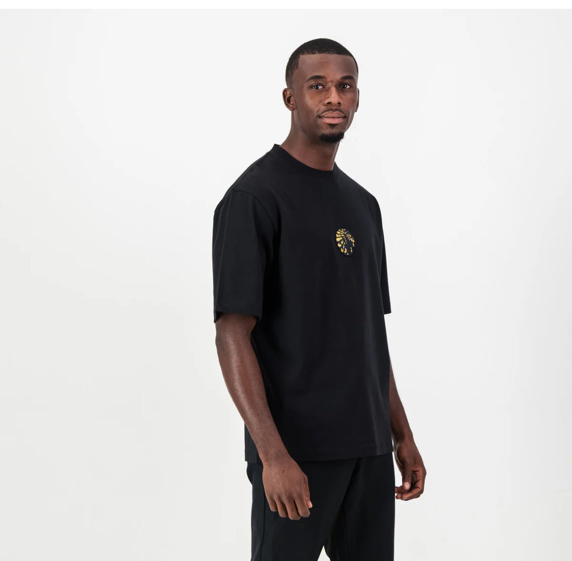 Kaizer Chiefs Pop Art Badge Boxy Tee- Black
