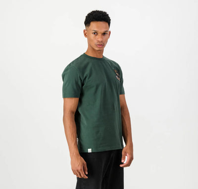 Springboks Shield Badge Regular Crew Tee-OS Green